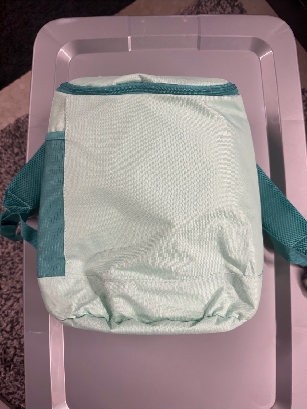 NEW Mint Green and Teal Insulated Cooler Backpack from Target - Picture 4 of 4